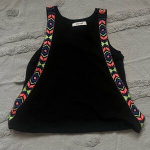 Neon Detail Black Top🖤